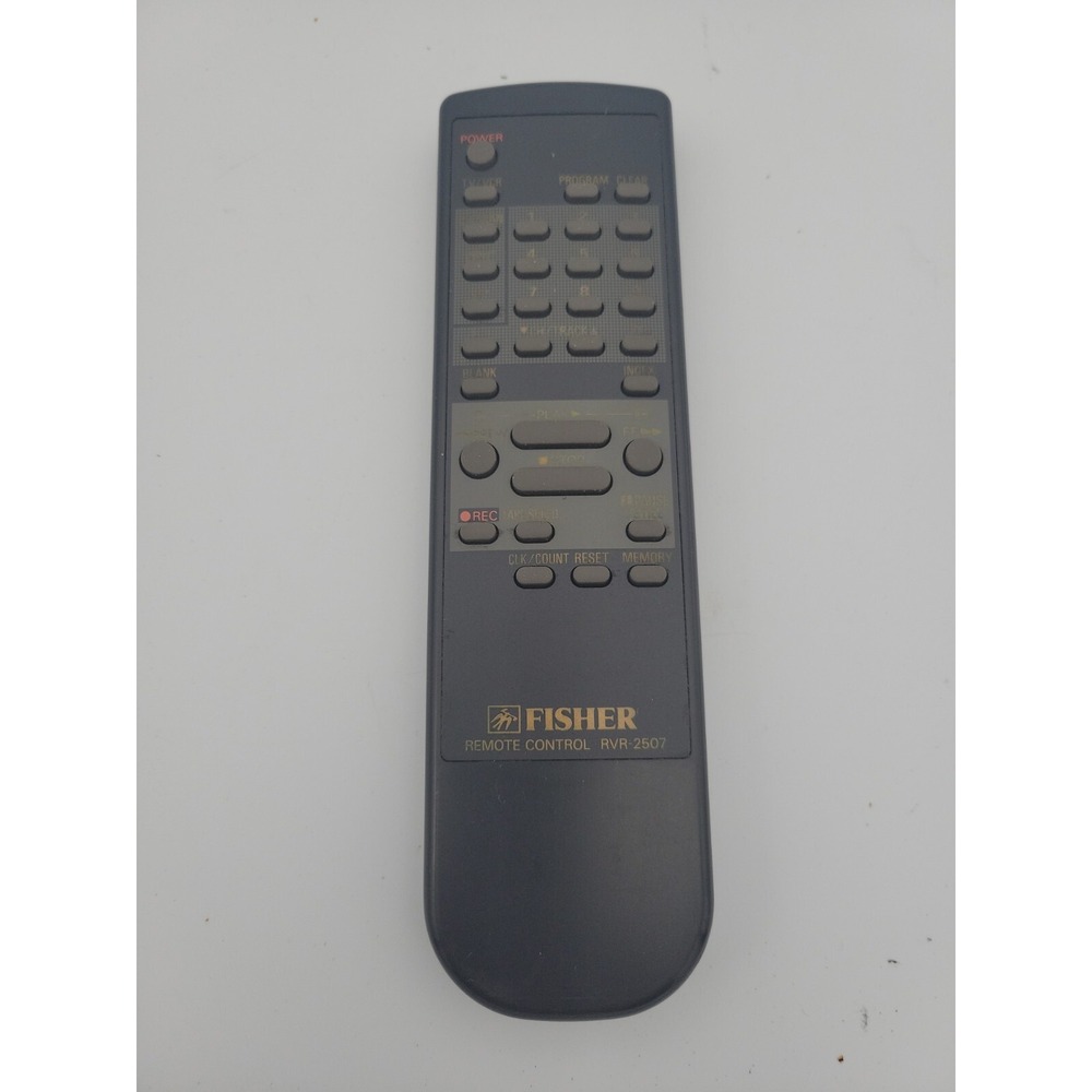 Fisher Remote Control RVR 2507 TV VCR Black OEM Replacement Controller